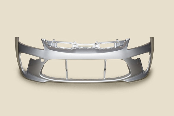 Бампер передний Kia Rio 2016-2020 Россия Sleek Silver RHM (Серебристый)