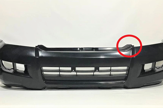 Бампер передний Toyota Land Cruiser Prado 2002-2009 (Тайвань / Треснут) Дисконт 25%