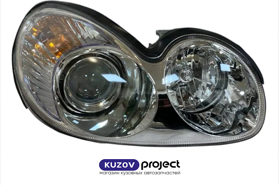 Фара правая с механическим корректором Hyundai Sonata 2001-2013 (Китай)